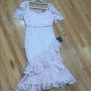 Lulu's White Ruffled Tiered Midi Dress